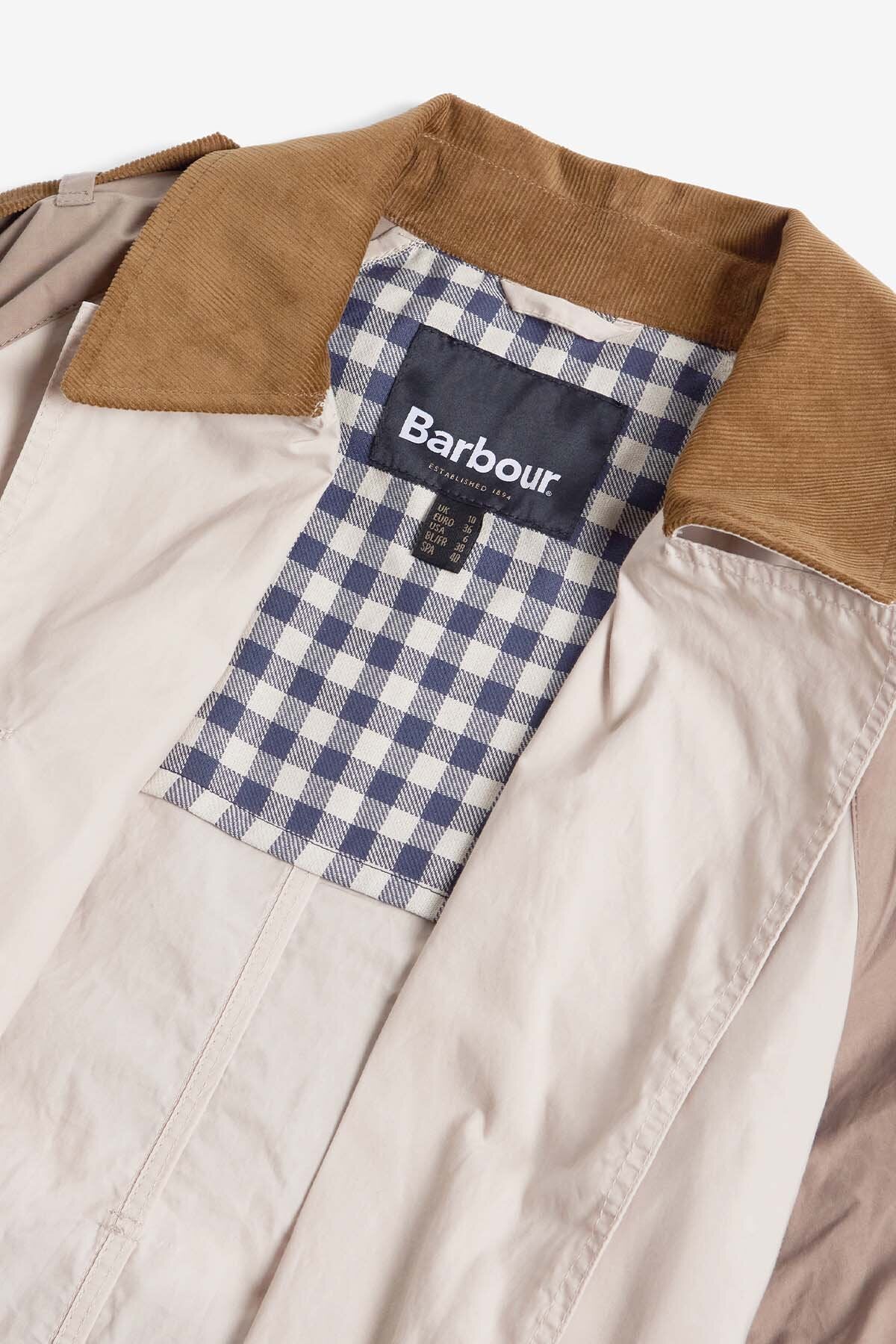 Ingleby Showerproof Trench Coat - OATMEAL/SUMMER NAVY