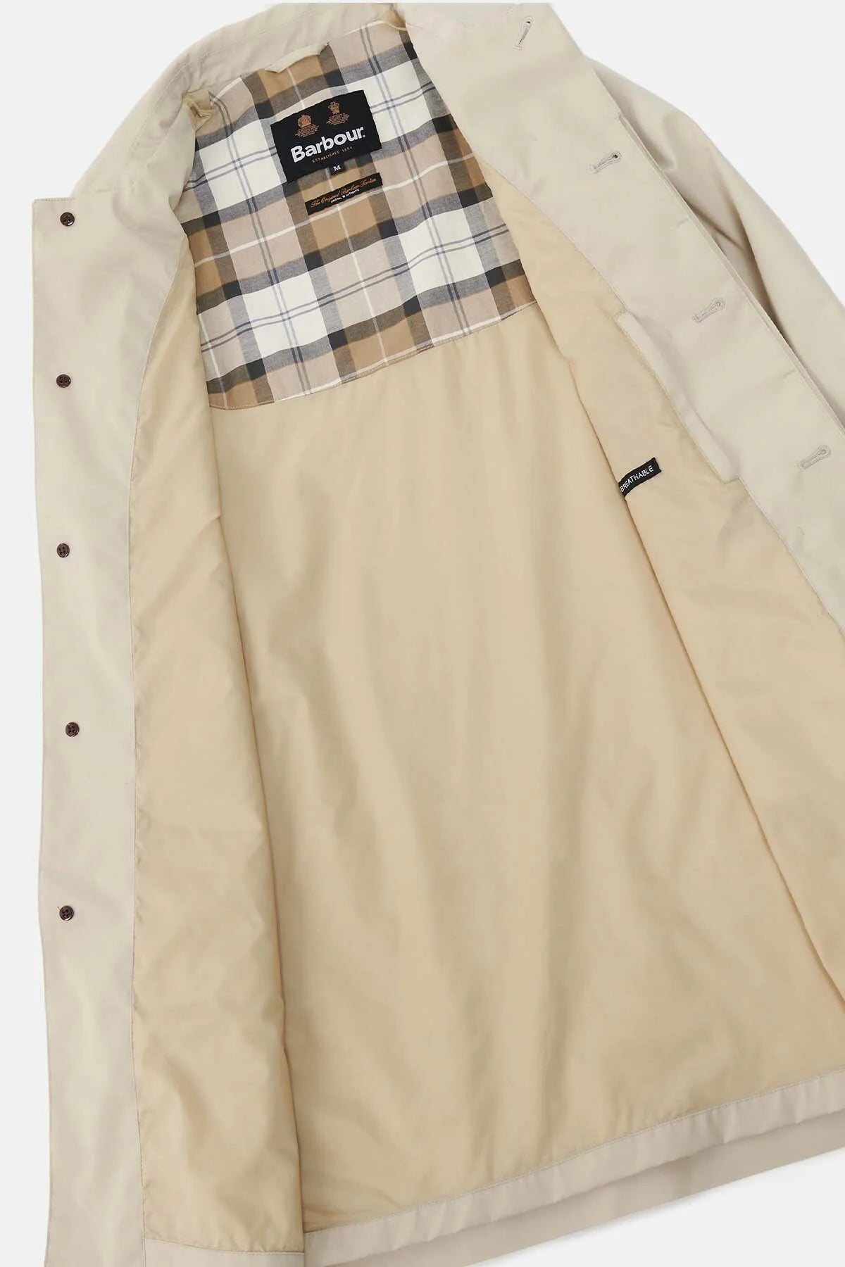 Rokig Lightweight Mac Jacket - MIST AMBLE TARTAN