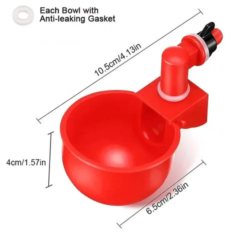 6PCS/SET Automatic Poultry Drinking Bowl
