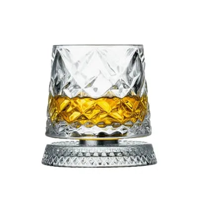 Crystal Rotating Base Tumbler