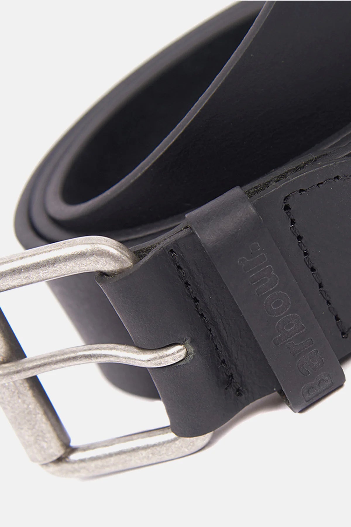 Matt Leather Belt - BLACK