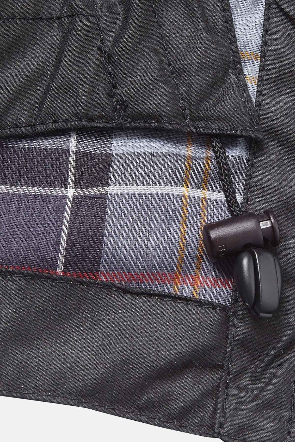Waxed Cotton Hood - BLACK