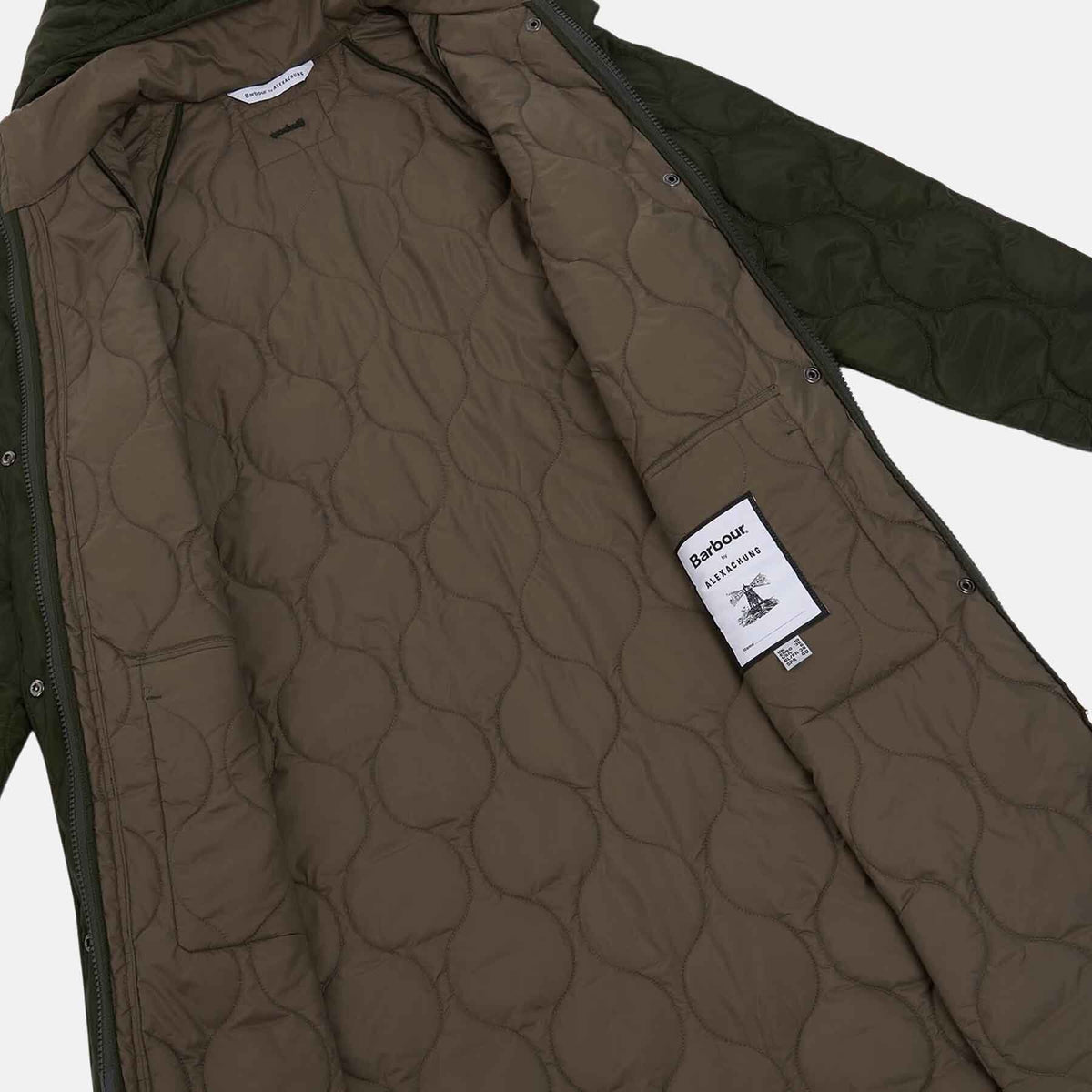 Nevis Quilt Jacket by ALEXACHUNG - SAGE HARLEY GREEN