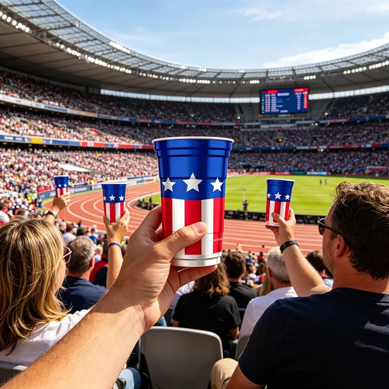 250th anniversary patriotic aluminum party cups