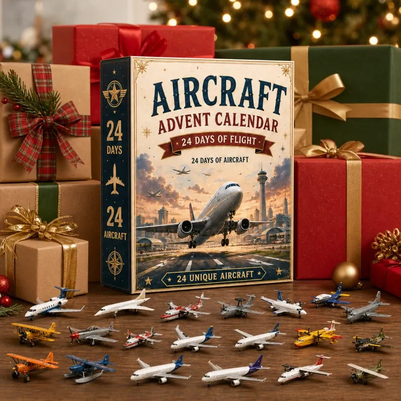 βοΈ Aircraft Advent Calendar 2026 | 24 Days of Flight with 24 Unique Miniature Airplanes, Jets & Aviation Collectibles ππ