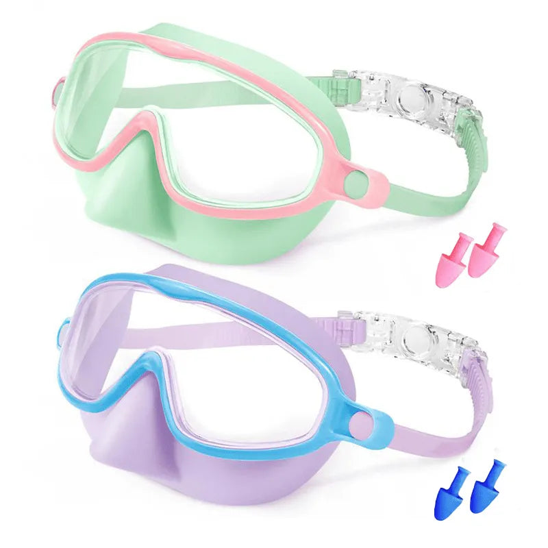 ❤Kids Swimming Nose Cover Goggles