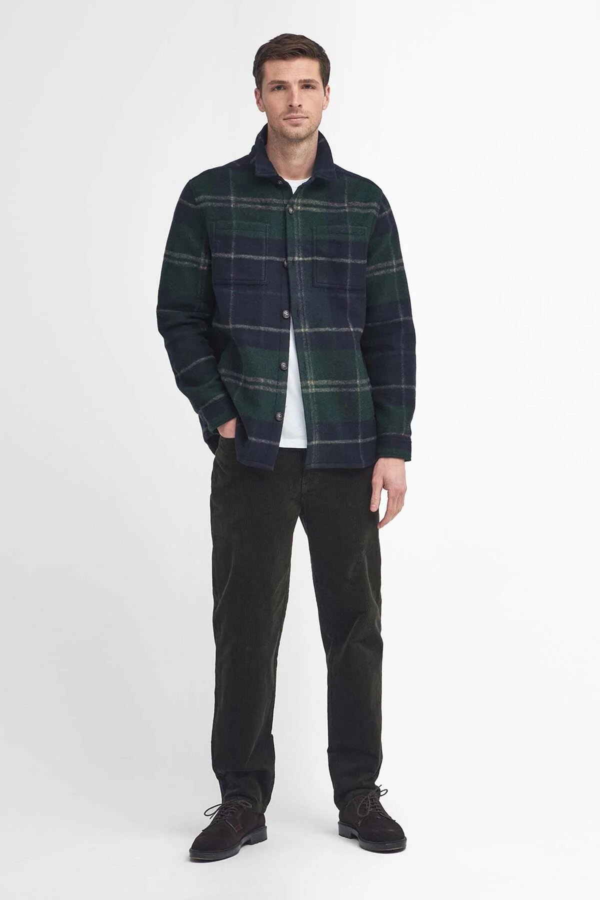 Chapter Check Overshirt - GREEN LOCH TARTAN