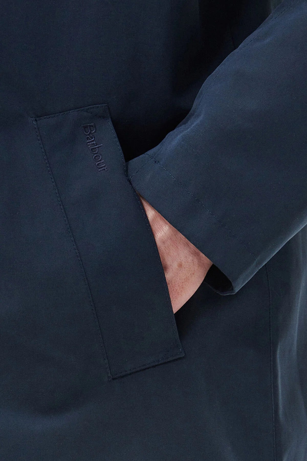 Cambridge Waterproof Mac - NAVY/FOREST MIST