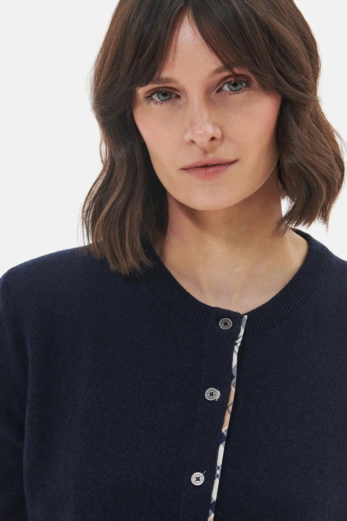 Pendle Cardigan - NAVY/FAWN
