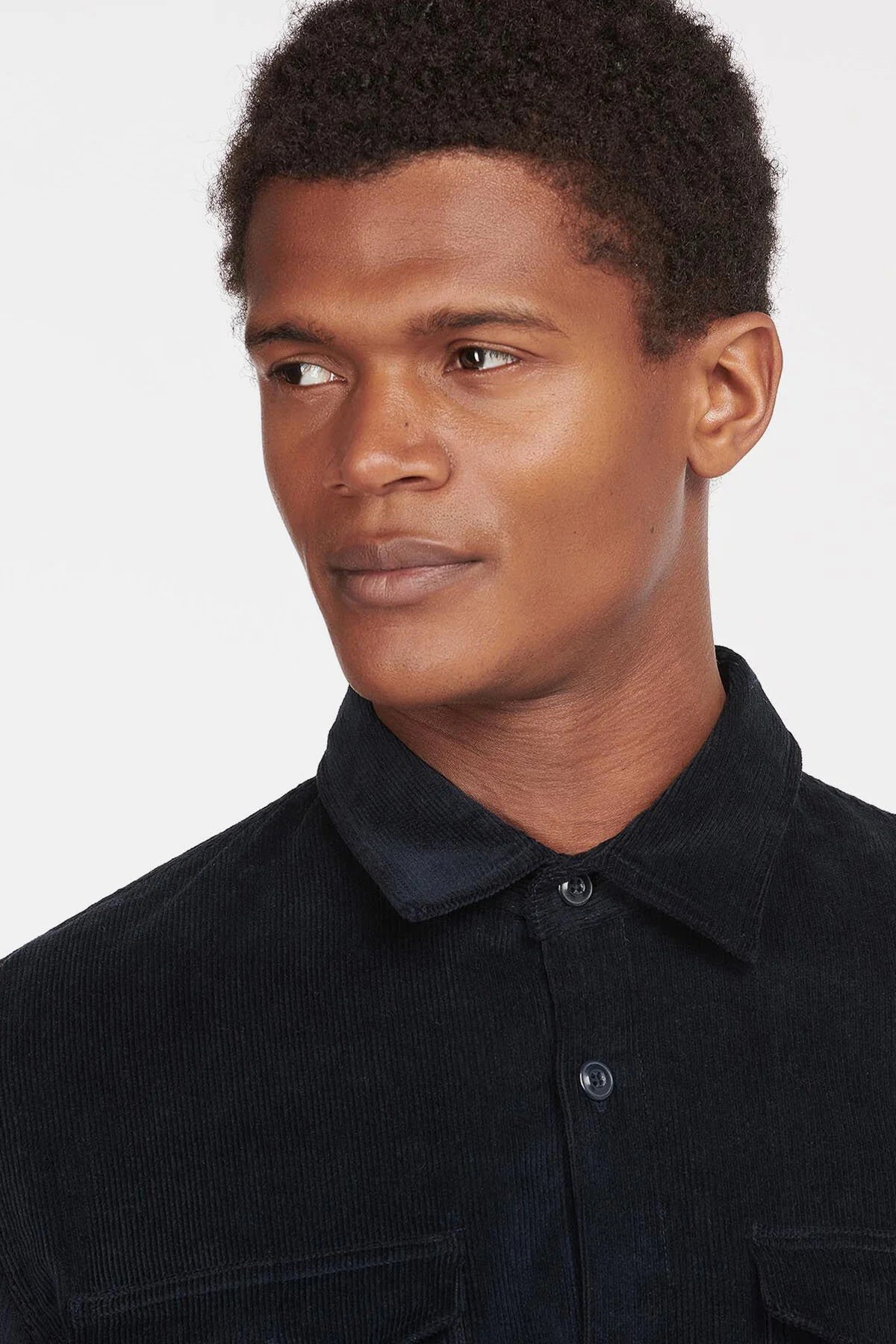 Cord Overshirt - NAVY