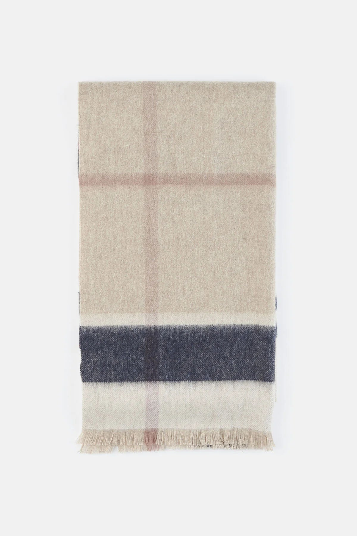 Rosefield Tartan Scarf - ROSEWOOD