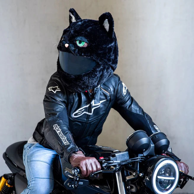 Motorcycle Helmet Cover - Cat