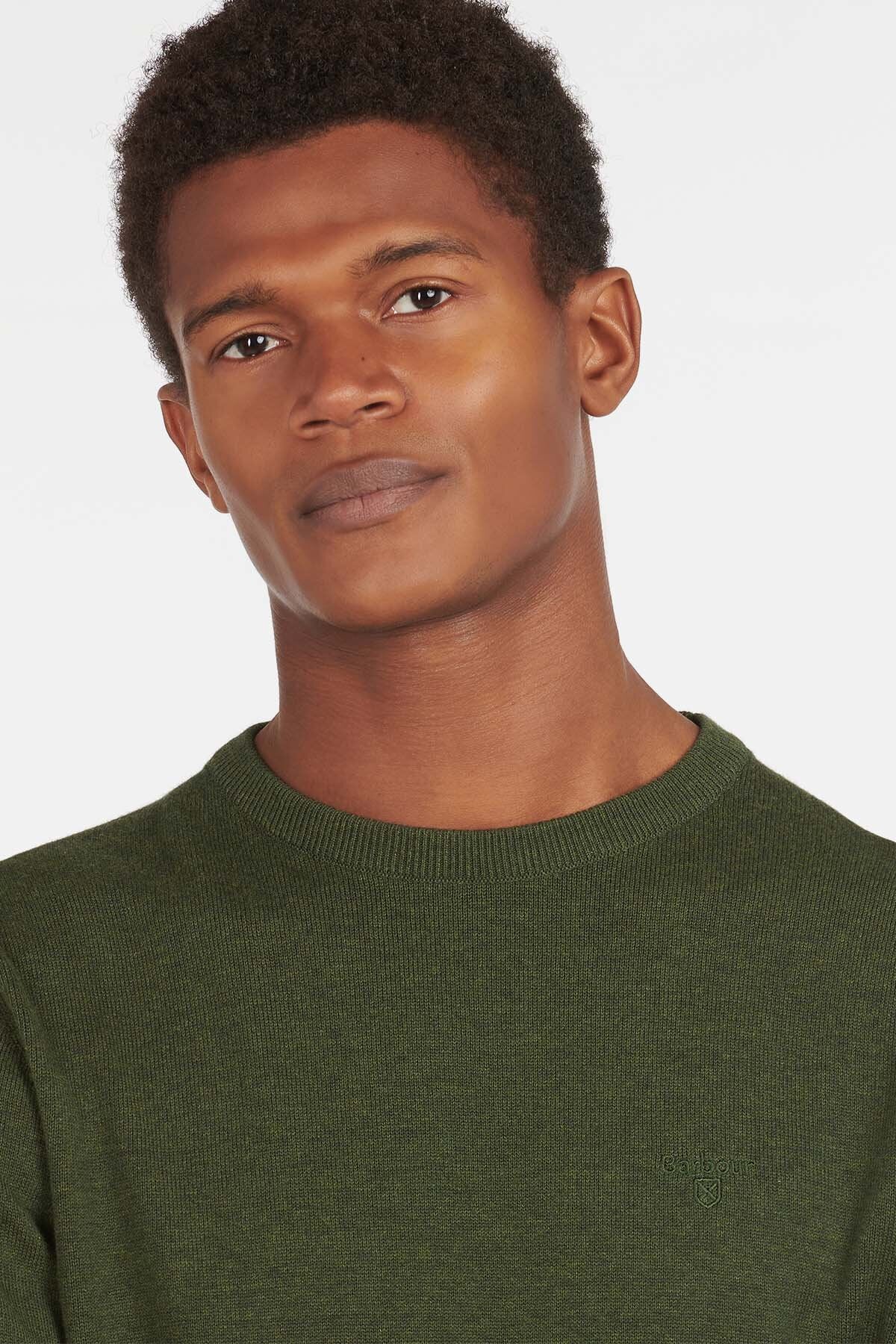 Pima Cotton Sweatshirt - RIFLE GREEN MARL