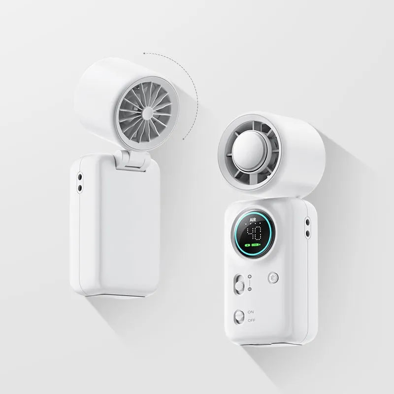 Handheld Turbo Fan with Ice Cooling