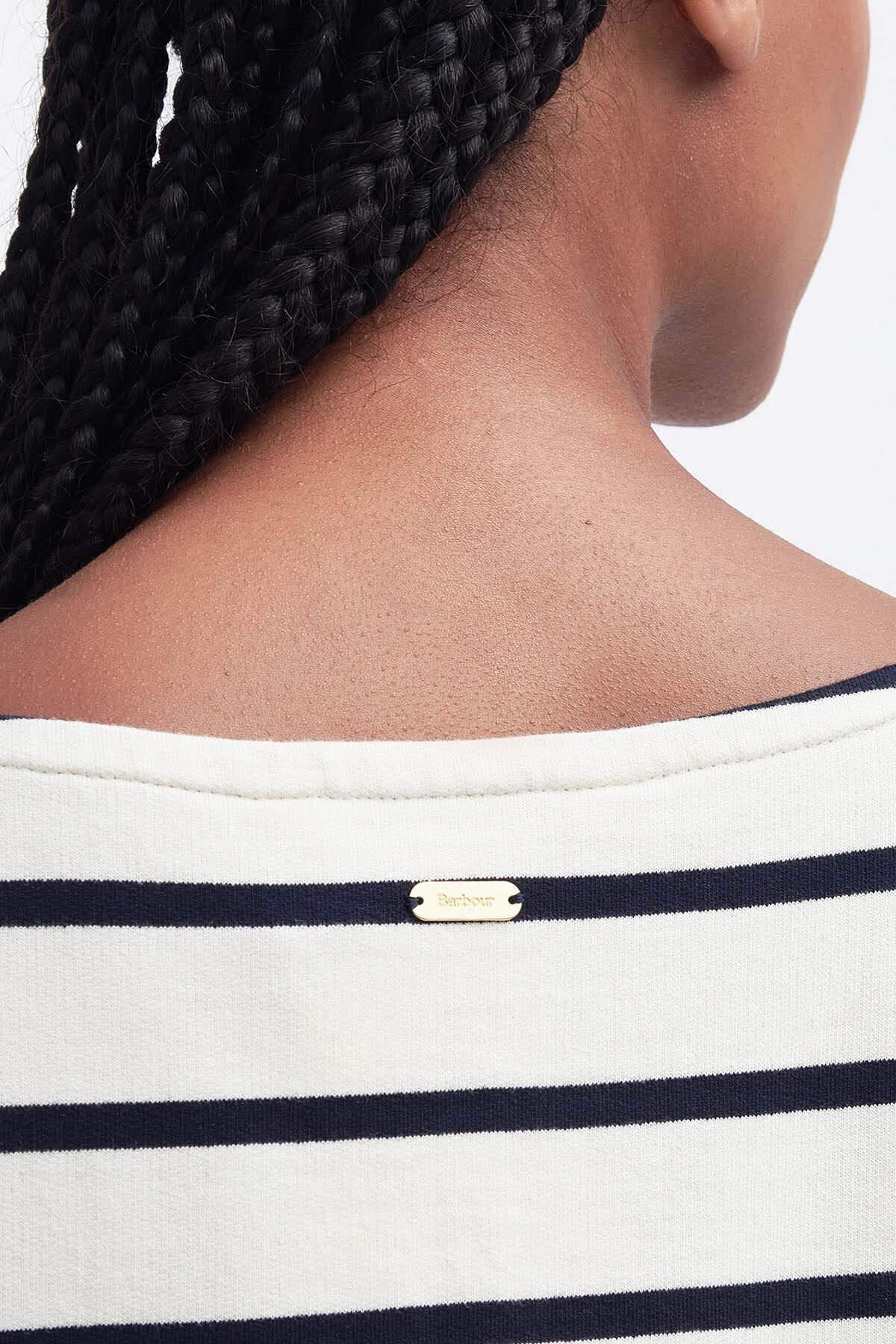 Caroline Striped Sweatshirt - ANTIQUE WHITE STRIPE