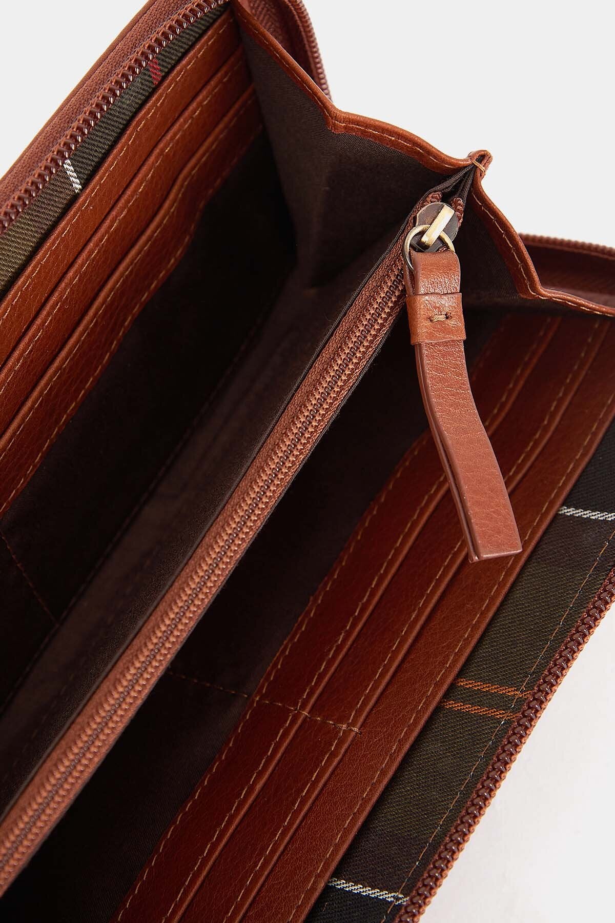 Laire Leather Matinee Purse - BROWN