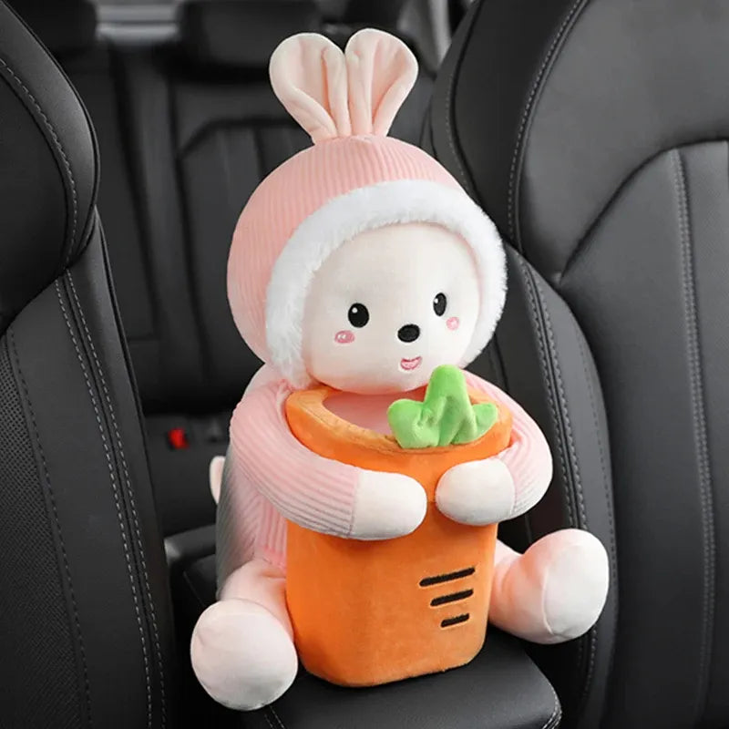 😍 Cute Plush Doll Tissue Box