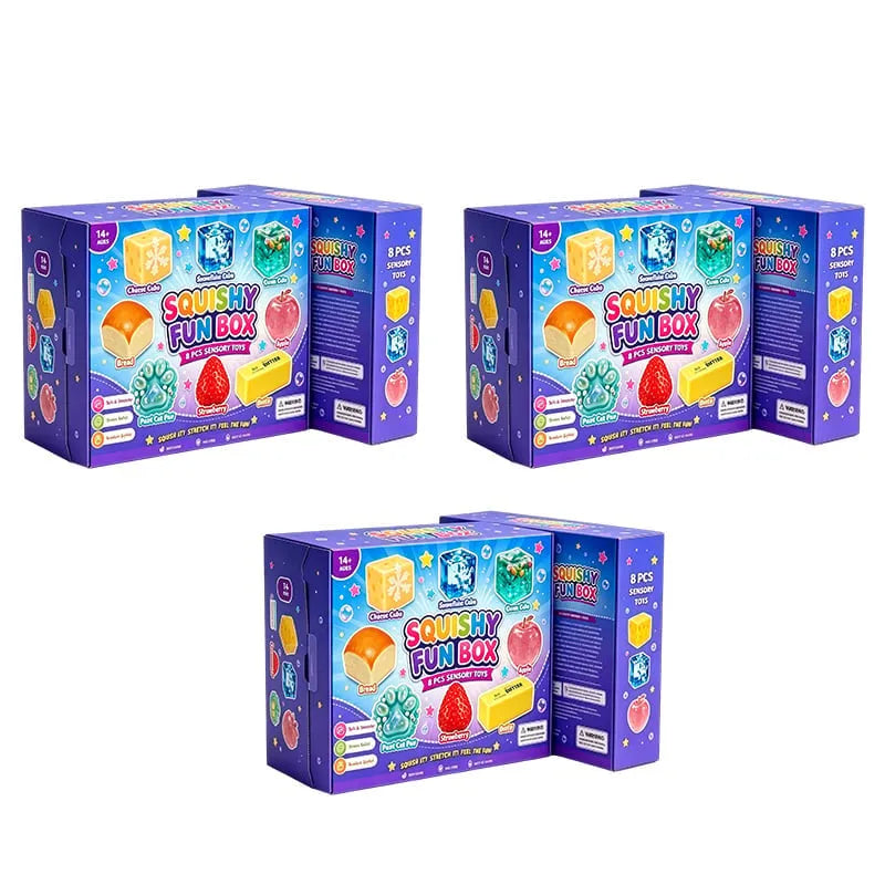 💕Squishy Fun Box - 8 Pcs Premium Sensory Toys Set-free shipping