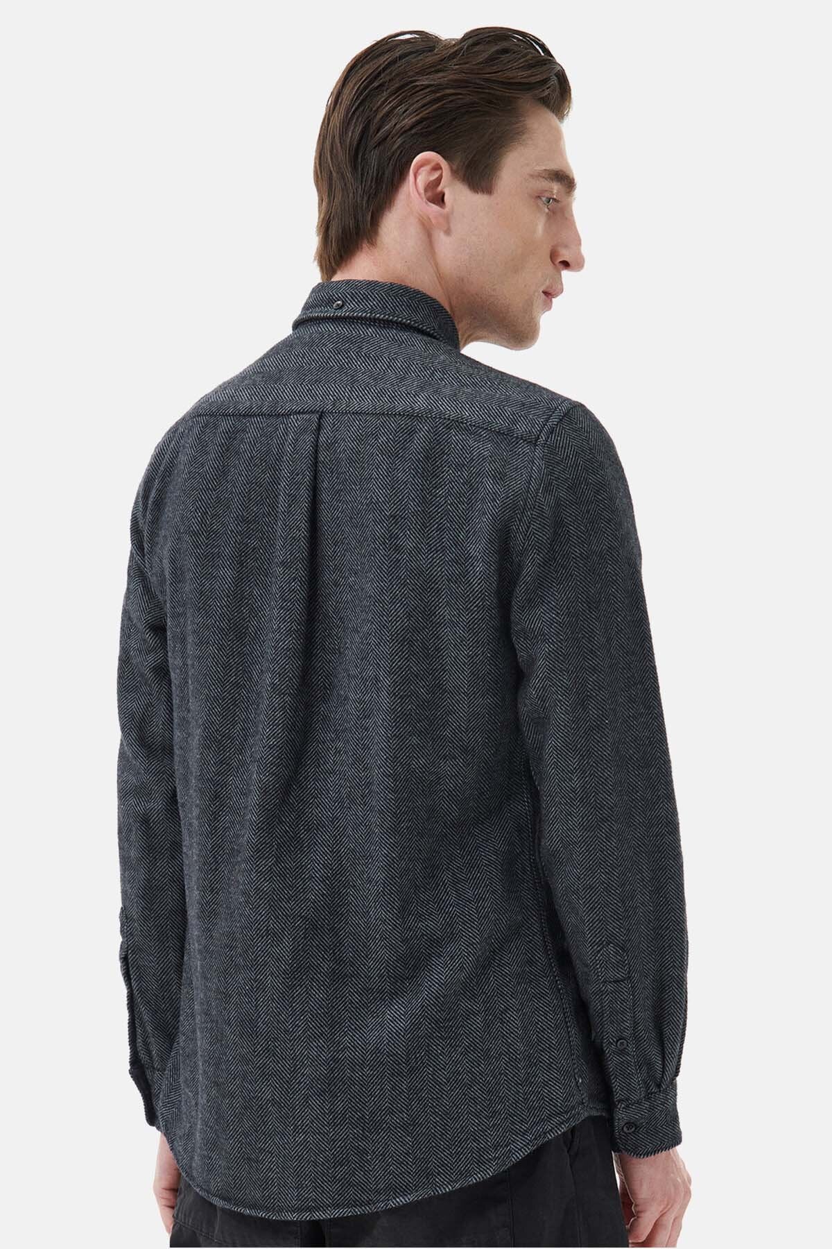 Robertson Tailored Shirt - GREY MARL