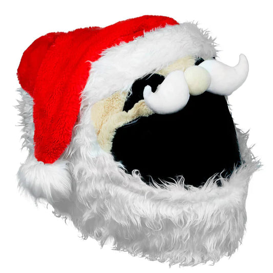 Motorcycle Helmet Cover - Santa