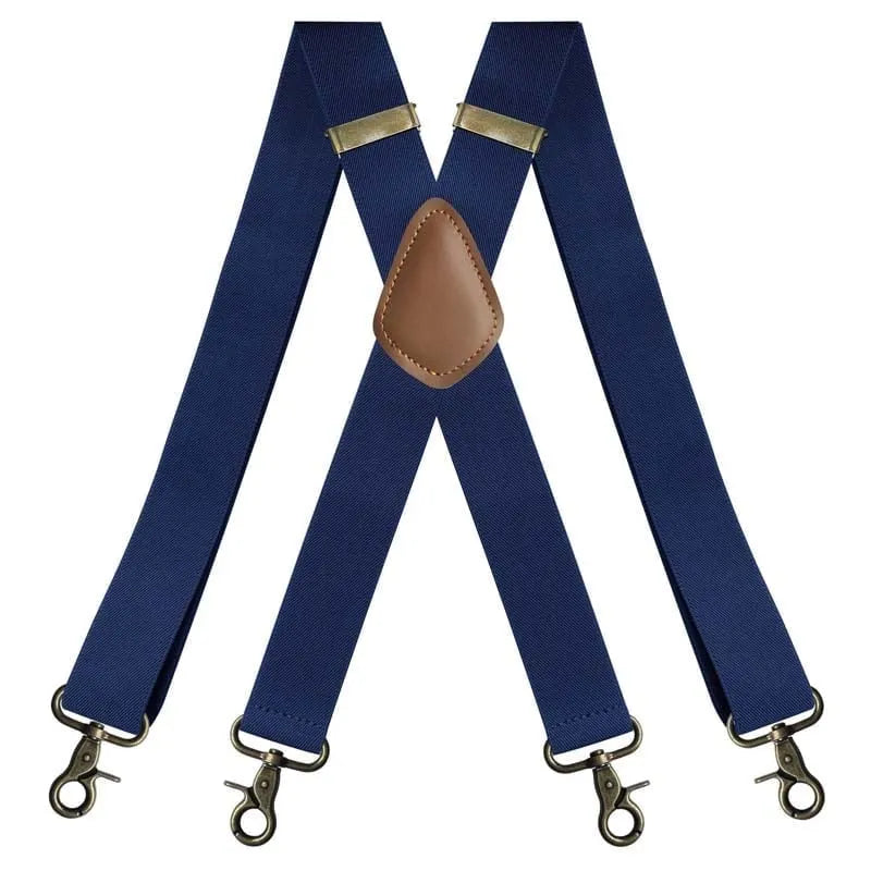 📏 Adjustable Work Suspenders | Classic X-Back Support