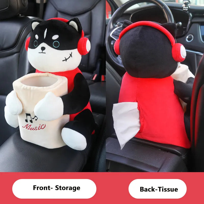 😍 Cute Plush Doll Tissue Box
