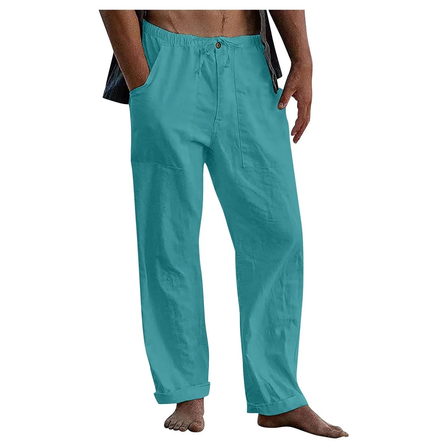 🔥Men's linen beach casual loose-fitting pants