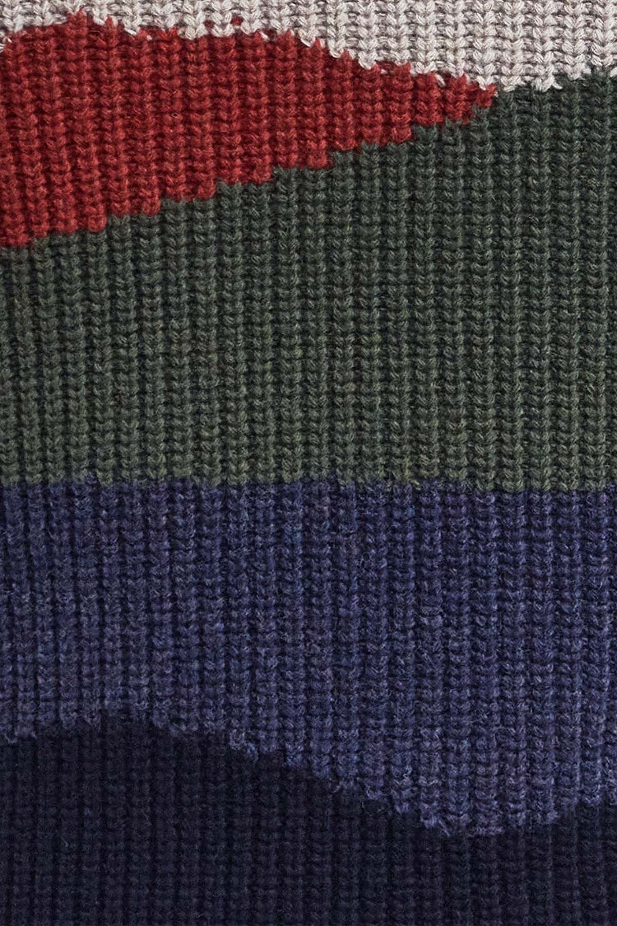 Landscape Knitted Jumper - NAVY