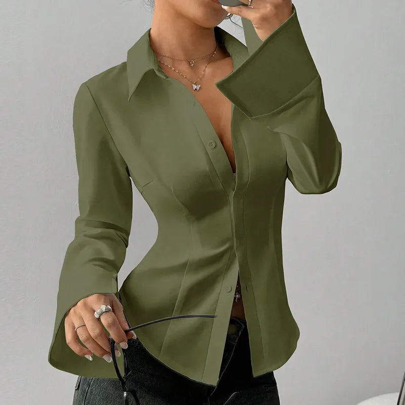 Women's Elegant Slim-Fit Blouse