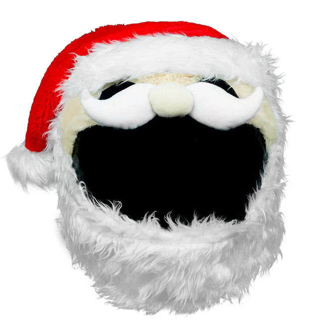 Motorcycle Helmet Cover - Santa