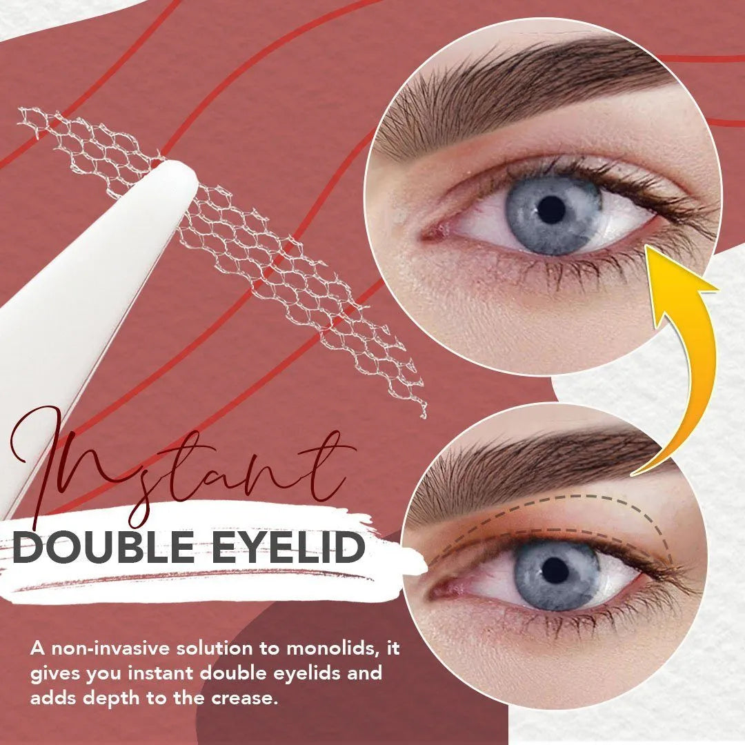 🔥GLUE-FREE INVISIBLE DOUBLE EYELID STICKER(120 STRIPS / PACK)