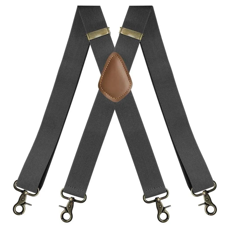 📏 Adjustable Work Suspenders | Classic X-Back Support
