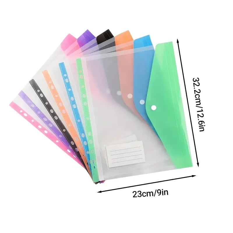 11-Hole Expanding File Pockets(Assorted Colors)