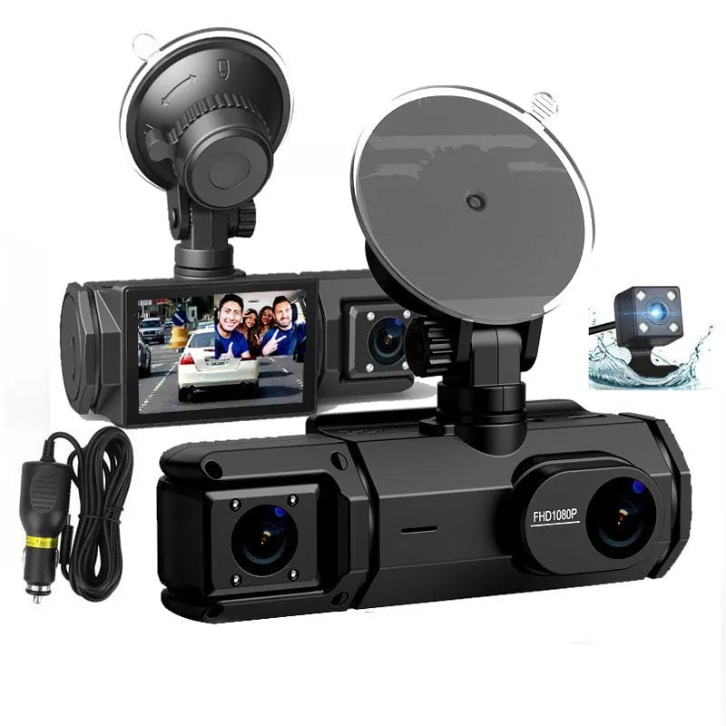 Three-Lens Driving Recorder