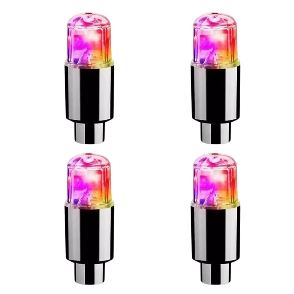 Waterproof LED Tire Valve Cap Light for Car, Bike & Motorcycle