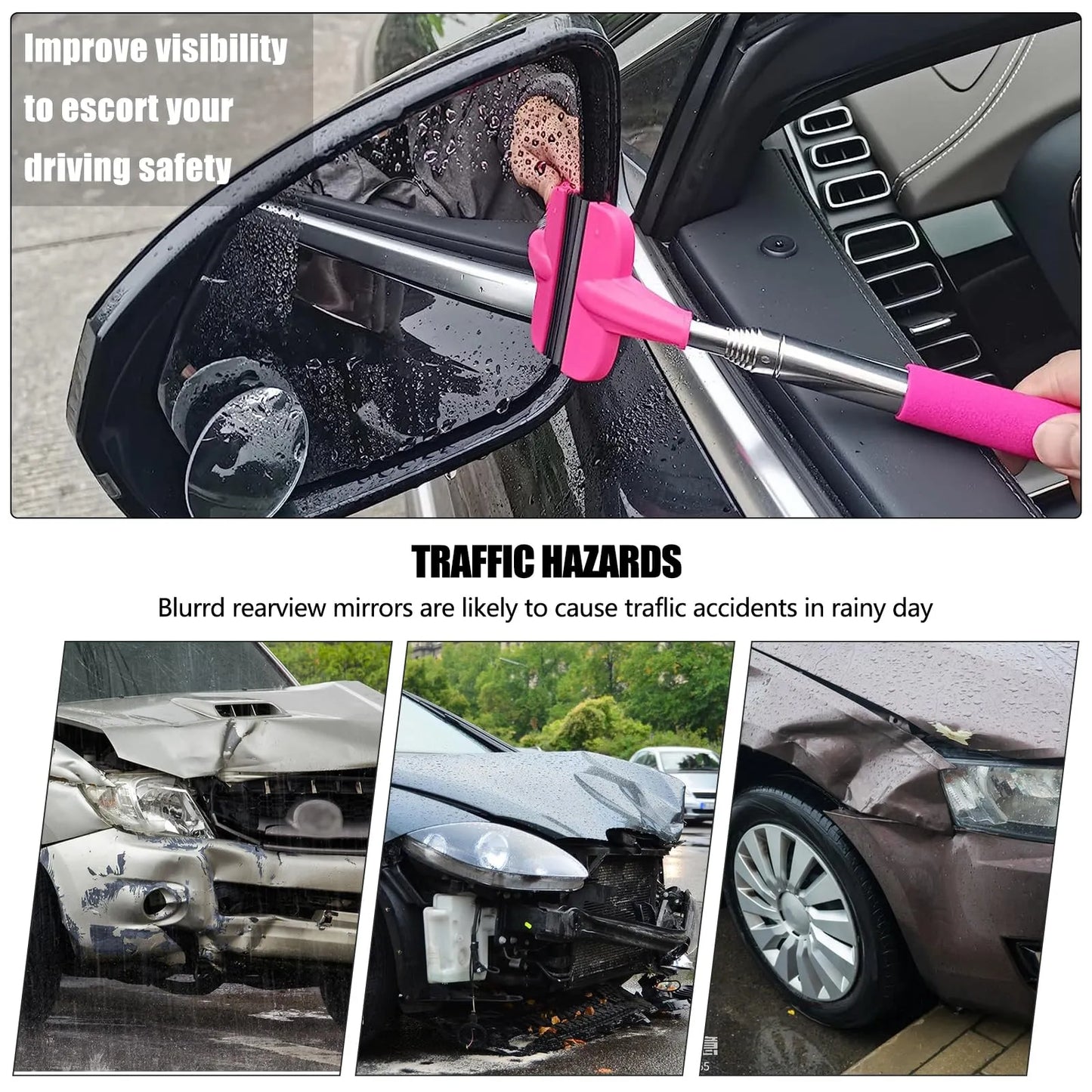 Retractable Car Rear View Wiper