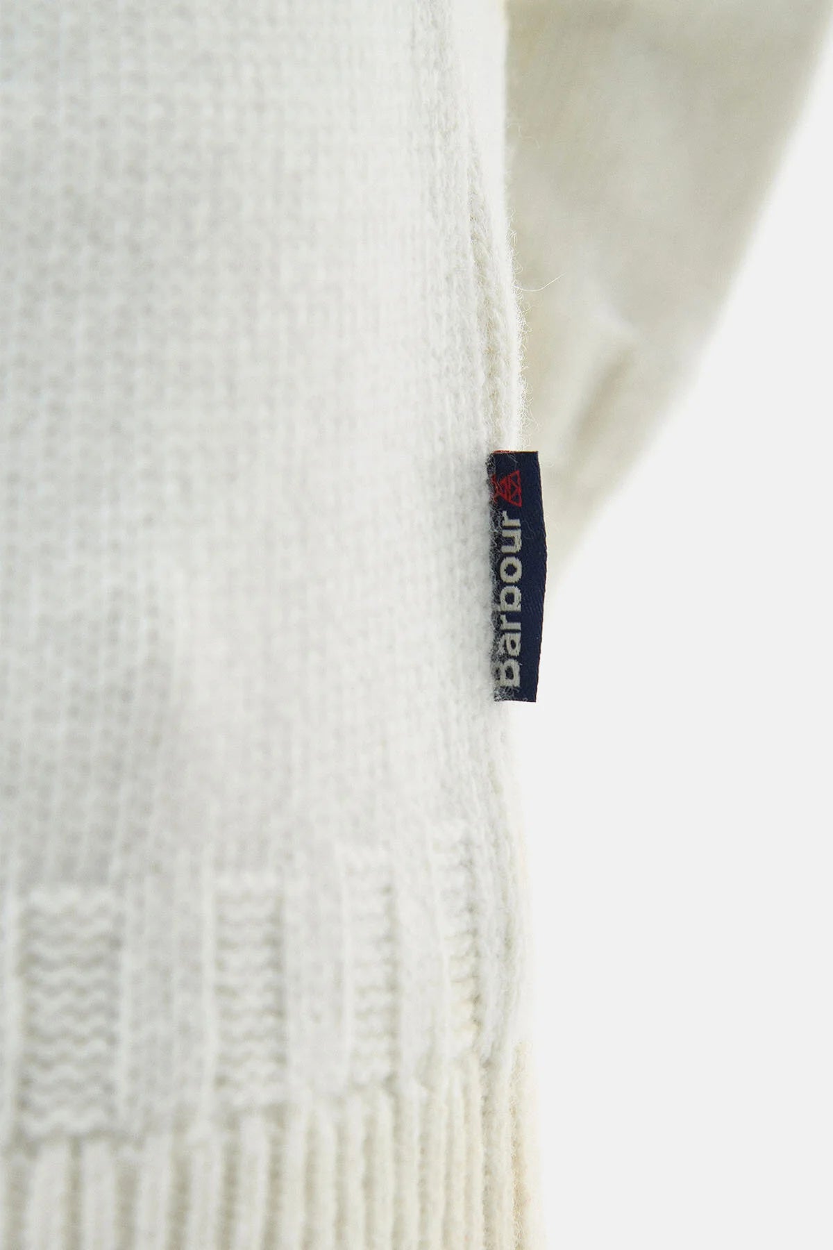 Foremast Knitted Crew Neck Jumper - WHISPER WHITE