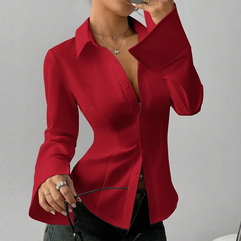 Women's Elegant Slim-Fit Blouse