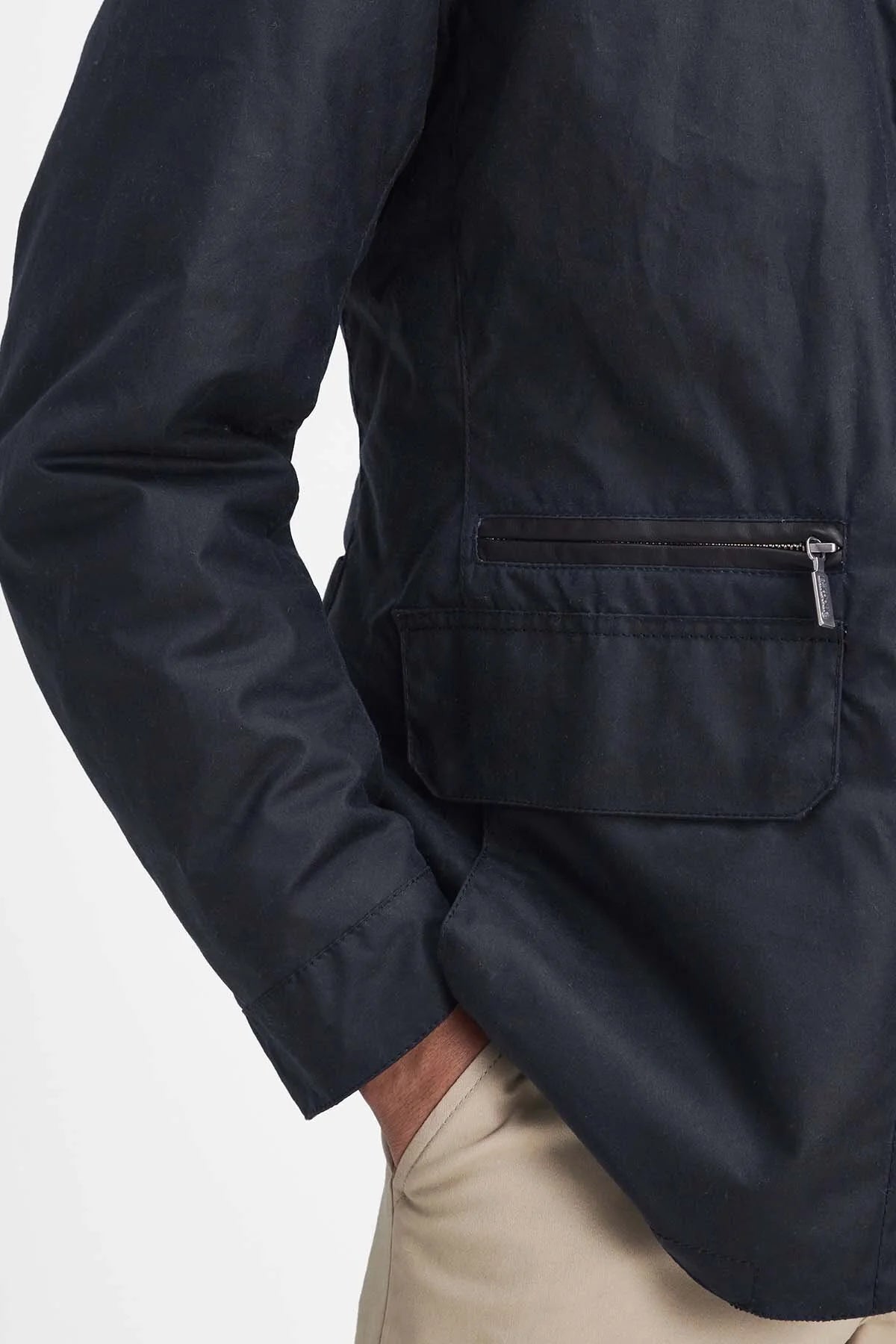 Craster Waxed Jacket - NAVY