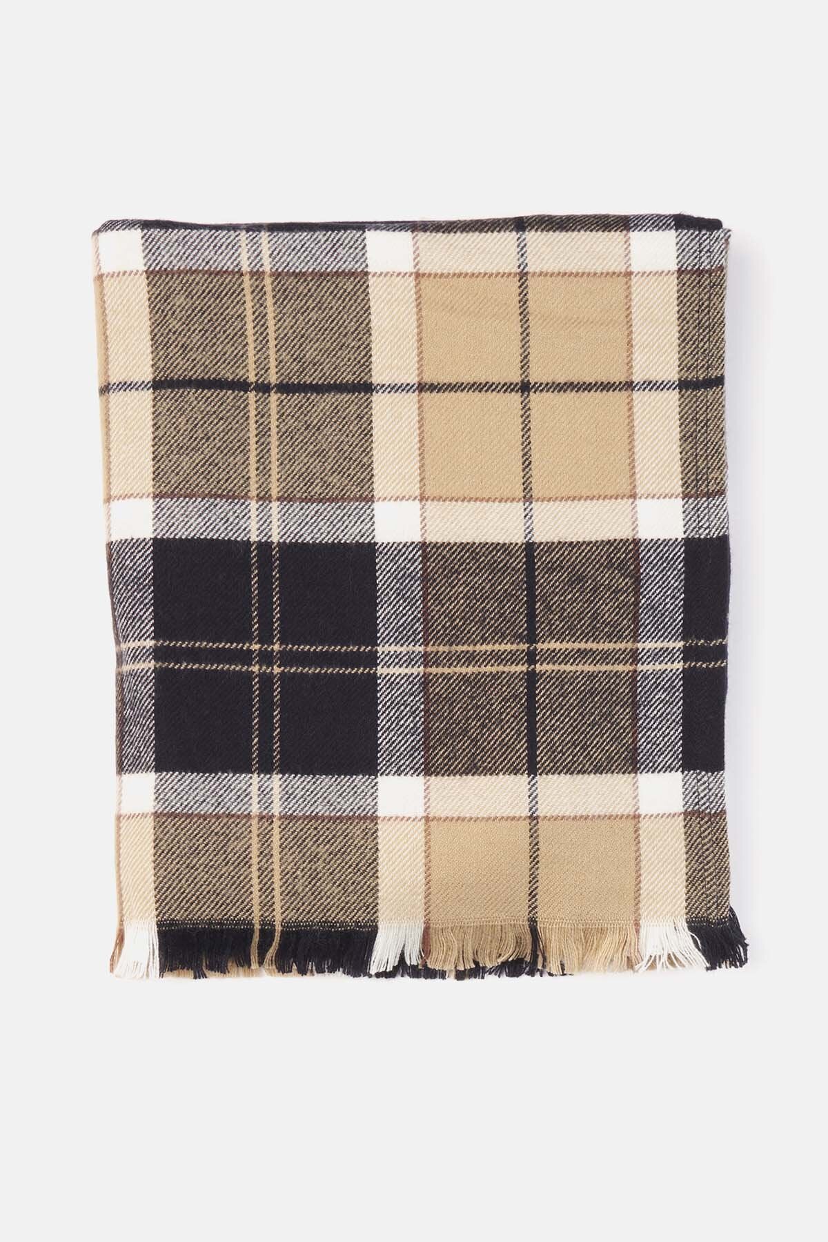 Staffin Tartan Serape - ROSEWOOD
