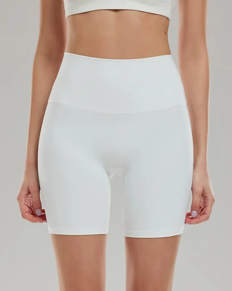 Solid Yoga Sports Shorts
