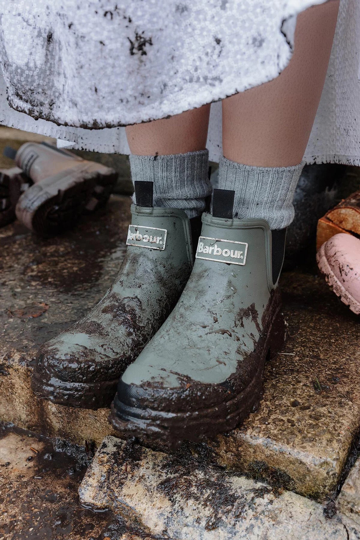 Nimbus Ankle Wellingtons - OLIVE/BLACK