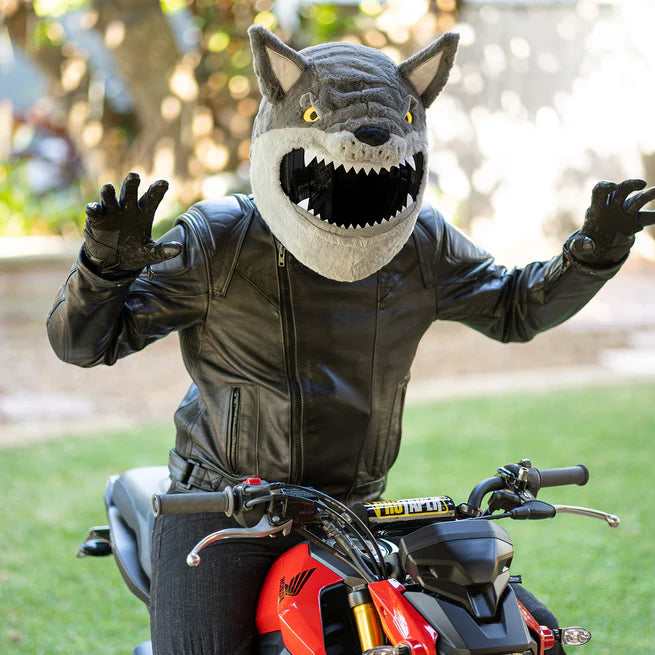Motorcycle Helmet Cover - Wolf
