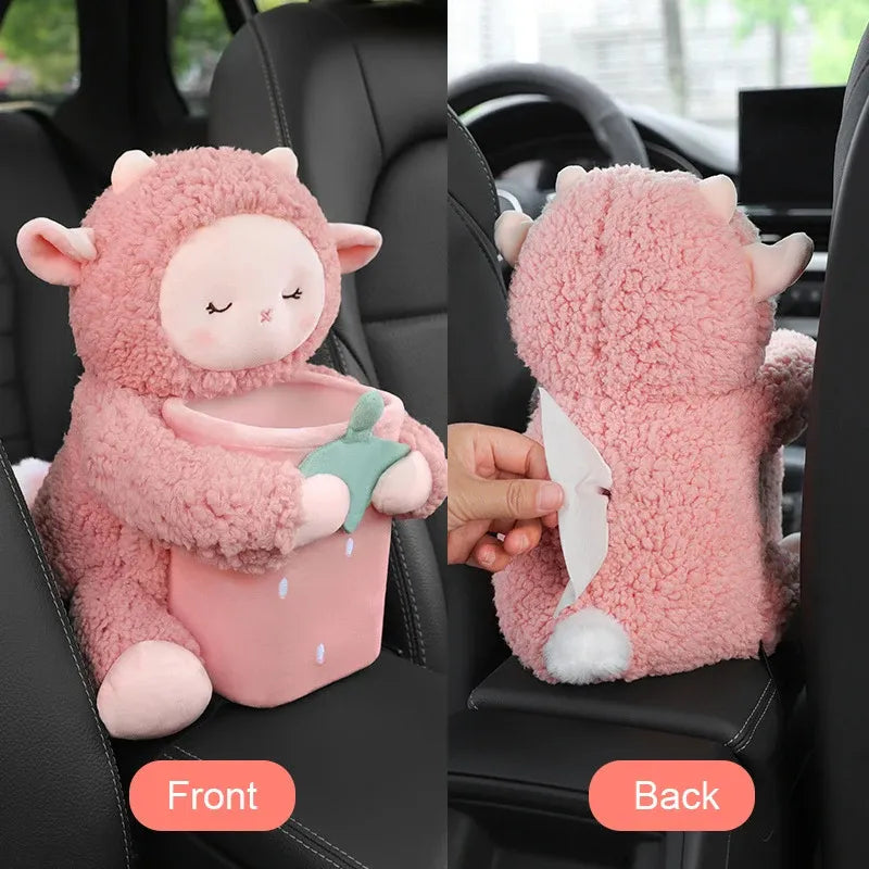 😍 Cute Plush Doll Tissue Box