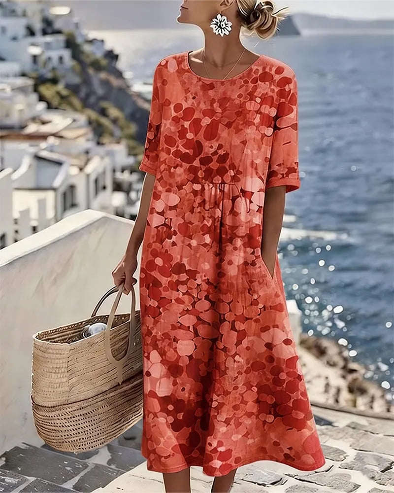 👗Printed Loose Dress