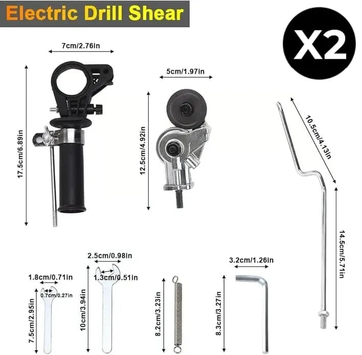 Metal Nibbler Drill Attachment