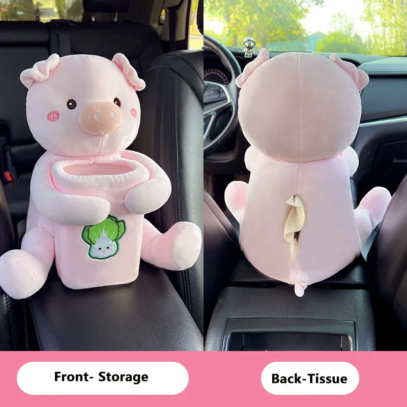 😍 Cute Plush Doll Tissue Box