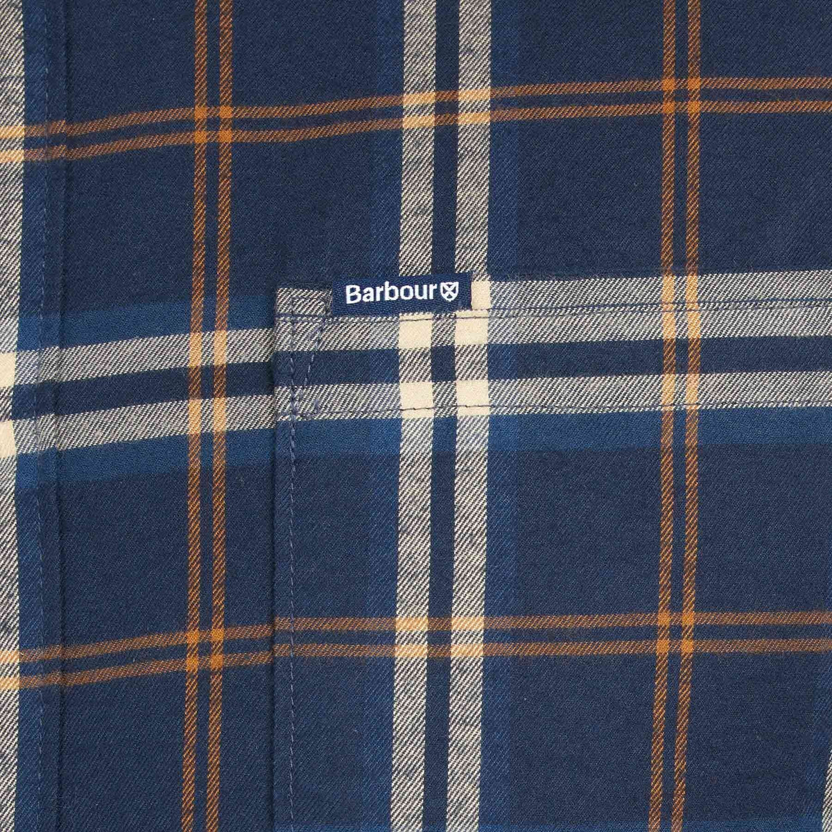Cotton Shirt with breast pocket - BLUE