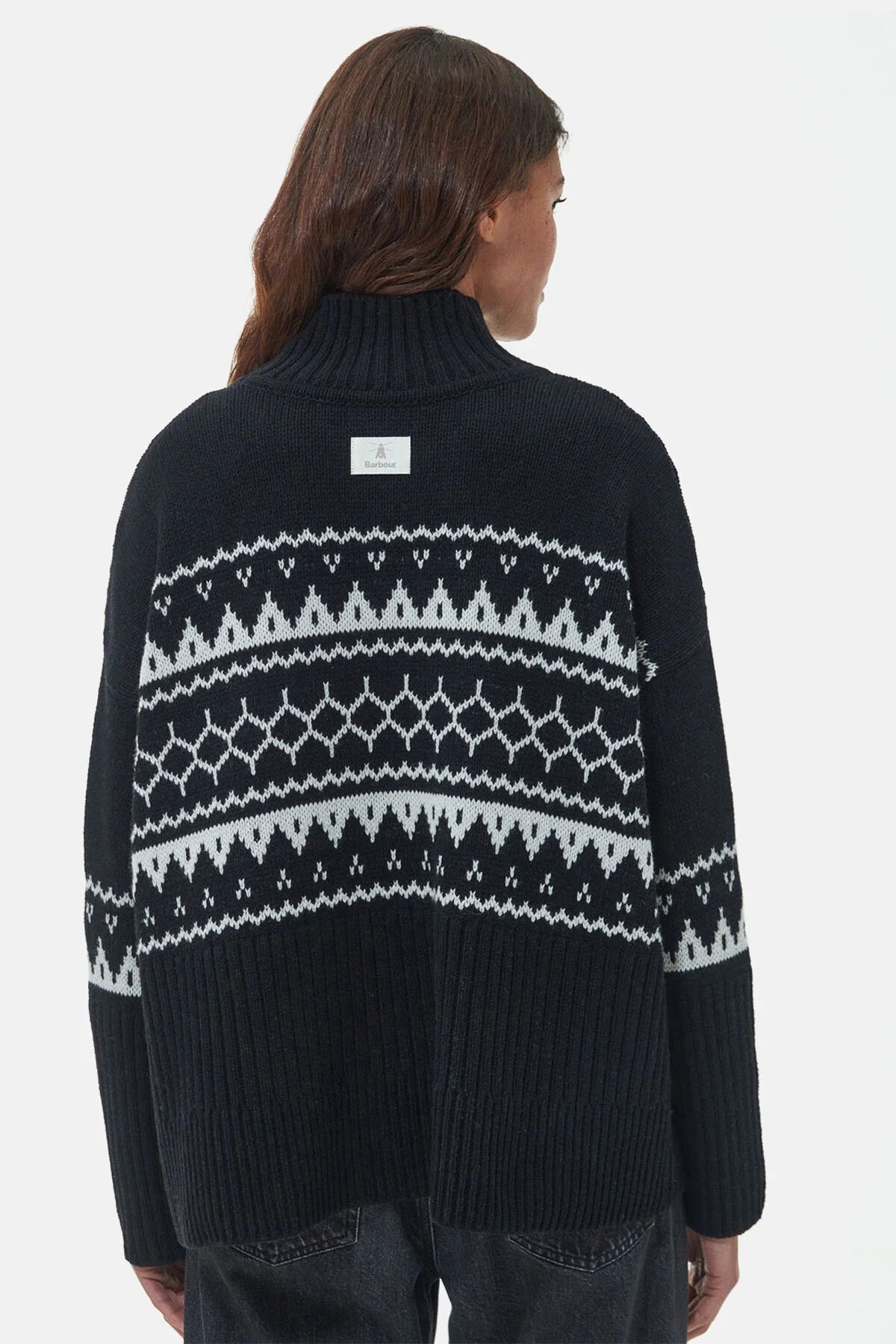 Pine Knitted Jumper - BLACK