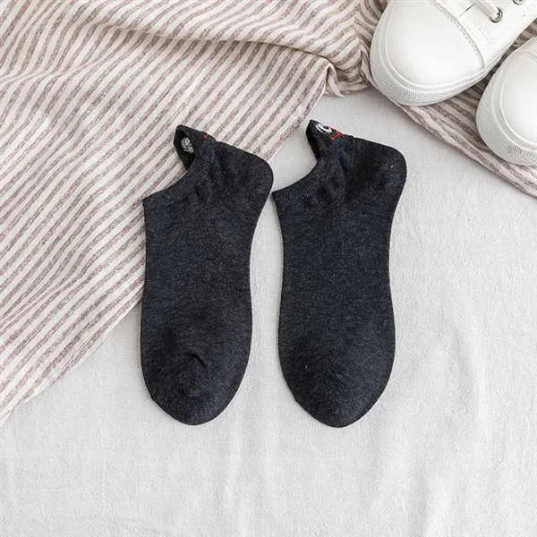 Embroidery Funny Smiling Socks (10 Pairs)
